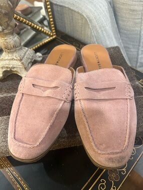 Lucky Brand Pink Suede Slip-On Loafers